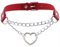 Joy Jewels Sexy Heart Chain Necklace Red