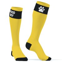 Kinky Puppy Socks Big Good Boy Yellow