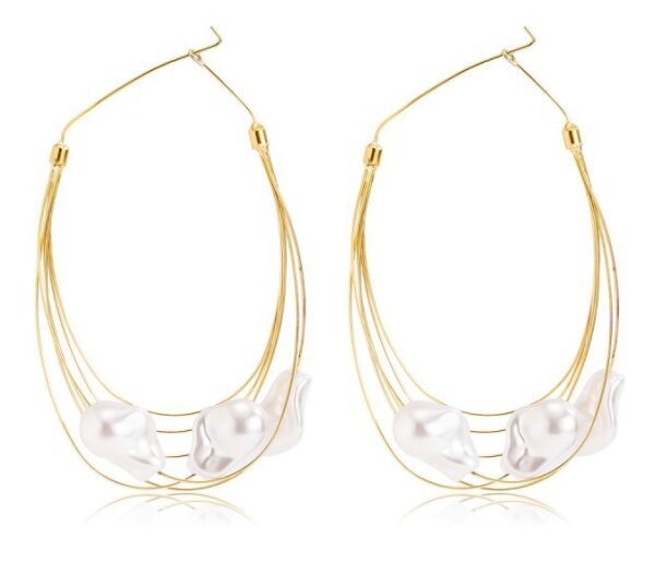 Joy Jewels Gold Ear Earrings 10 cm