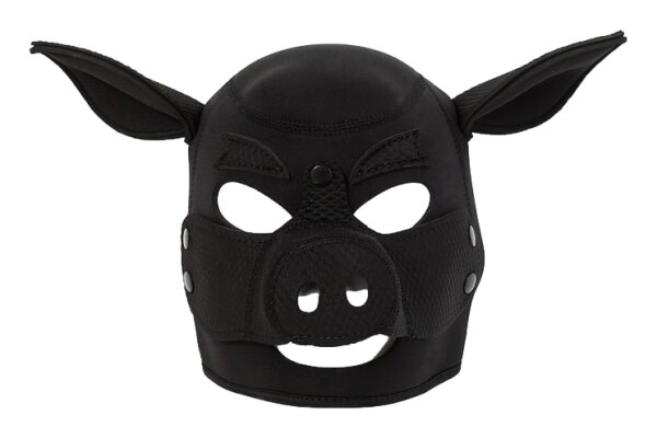 Kinky Puppy Pig Head Hood Black