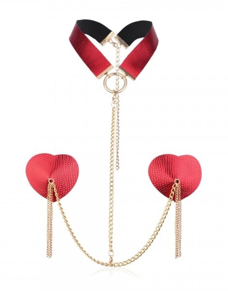 Joy Jewels Heart Red Nipple Cover
