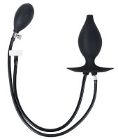 KINKgear Butt Enema Inflatable Plug and Enema Tip Black
