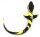 Kinky Puppy Plug Dog Tail 7.5 x 3.1cm Black-Yellow