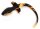 Kinky Puppy Plug Dog Tail 7.5 x 3.1cm Black-Orange