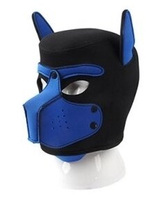 Kinky Puppy Neoprene Dog On Mask Black-Blue
