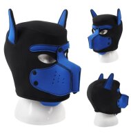 Kinky Puppy Neoprene Dog On Mask Black-Blue