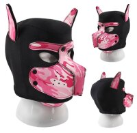 Kinky Puppy Neoprene Dog On Mask Black-Camouflage Pink