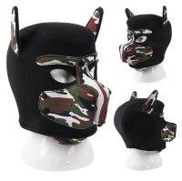 Kinky Puppy Neoprene Dog On Mask Black-Camouflage