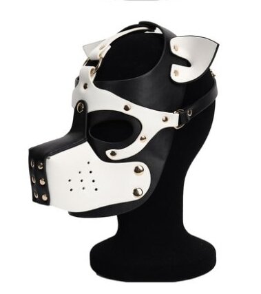 Kinky Puppy Dog Mask Ixo Black-White