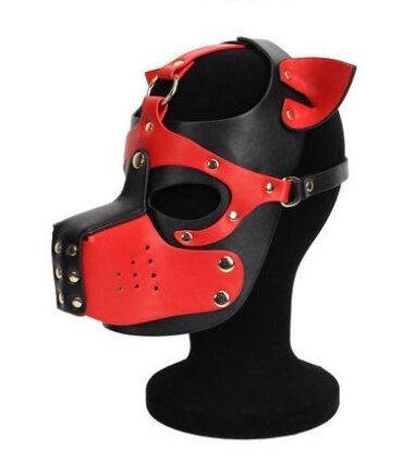 Kinky Puppy Dog Mask Ixo Black-Red