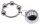MenSteel Metal Ring with 1 Weight Hanger Ball M 90g