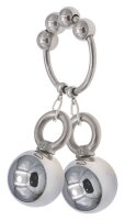 MenSteel Metal Ring with 2 Weight Hanger Balls L 160g