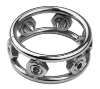 MenSteel Metal Cockring with Steel Spikes M