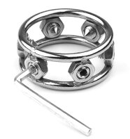 MenSteel Metal Cockring with Steel Spikes M