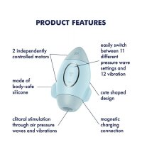 Satisfyer Mission Control Blue clitoral stimulator