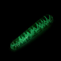 Kiotos Glass Dildo Curve Glow in the Dark 15 cm
