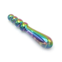 Kiotos Glass Dildo Beads Rainbow 18 cm