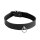 Kiotos Leather Collar Mini O-Ring Black