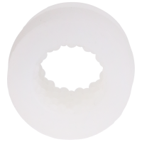 Doc Johnson Glow Helping Head Silicone Masturbator Sleeve - Frost / Green Glow