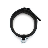 Kiotos Leather Collar with Metal Shackle