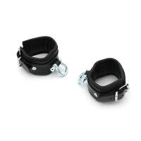 Kiotos Leather Handcuffs with Metal Shackle