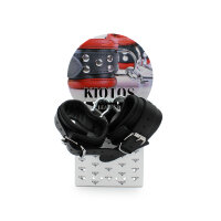 Kiotos Leather Handcuffs with Metal Shackle