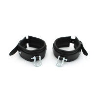 Kiotos Leather Ankle cuffs with Metal Shackle
