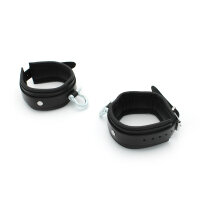 Kiotos Leather Ankle cuffs with Metal Shackle