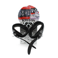 Kiotos Leather Ankle cuffs with Metal Shackle