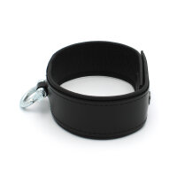 Kiotos Leather Push Button Collar with Metal Shackle