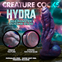 XR Brands  Hydra Sea Monster Silicone Dildo Purple 21 cm