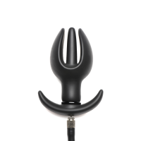 XR Brands Bad Buoy Anchor Inflatable Silicone Anal Plug Black