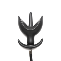 XR Brands Bad Buoy Anchor Inflatable Silicone Anal Plug Black