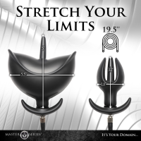 XR Brands Bad Buoy Anchor Inflatable Silicone Anal Plug Black