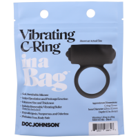 Doc Johnson Vibrating C-Ring Black