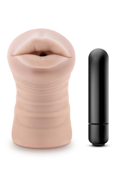 Blush Enlust Nicole Vibrating Stroker Beige