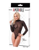 Amorable by Rimba Transparenter Bodystocking Schwarz One Size