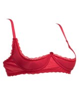 Amorable by Rimba 1/2 Cup Bra Red L