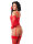 Amorable by Rimba Korsett-Set mit G-String, Handschuhen und Strümpfen Rot M/L
