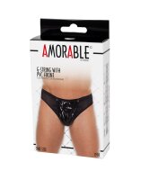 Amorable by Rimba Transparenter G-String mit Lackoptik...