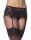 Amorable Garter Belt with G-String and Stockings Black One Size