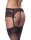 Amorable Garter Belt with G-String and Stockings Black One Size