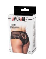 Amorable Slip mit offenem Rücken Schwarz One Size