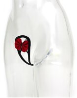 Amorable Trägerloser Tanga Schwarz Rot One Size