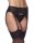 Amorable Garter Belt with Thong and Stockings Black One Size