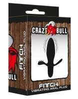 Crazy Bull vibrierender Analplug Fitch Schwarz Ø 3,3 cm