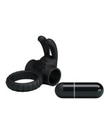 Crazy Bull Eudora vibrating cockring Black Ø 2,5 cm