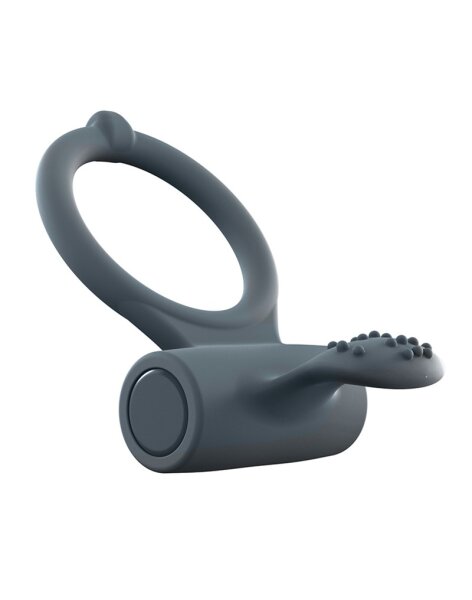 DORCEL Cockring with clitoral stimulation gray