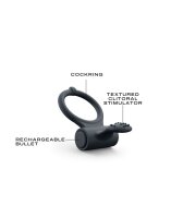 DORCEL Cockring with clitoral stimulation gray