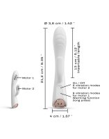 DORCEL warming rabbit vibrator white